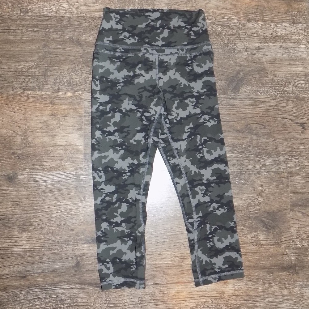 CRZ YOGA Camo Leggings‎ 00 Green High Waisted Excellent Athletic Yoga Pants